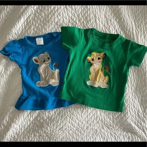 Simba and Napa shirts